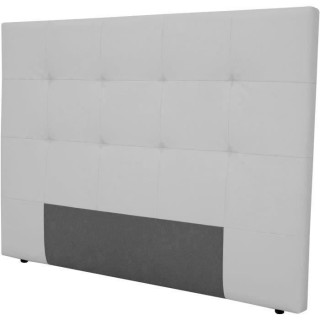 Tete de lit HERA - Simili Blanc - Pour couchage 140 et 160 - 165 x 120