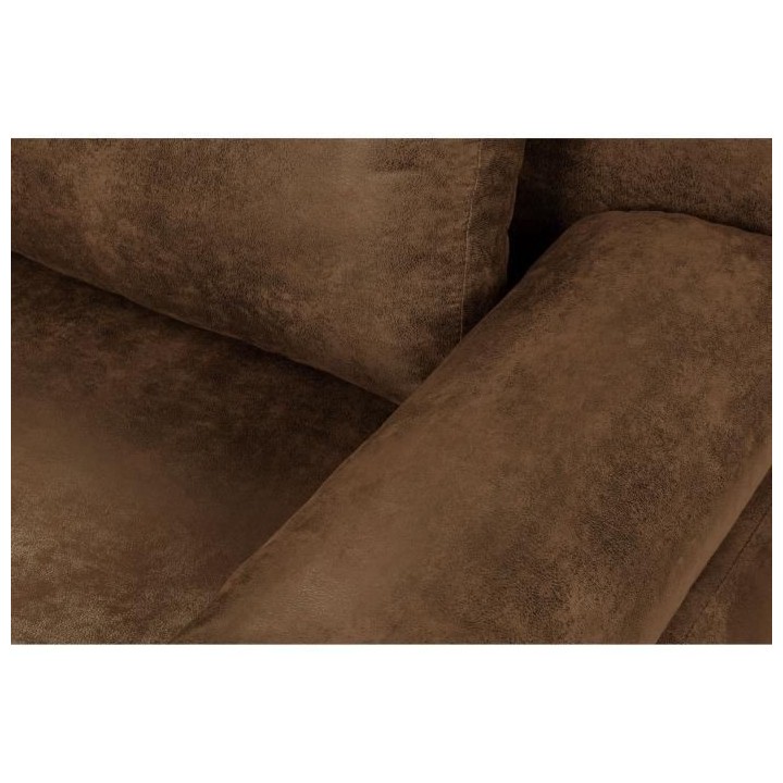 SHILO Banquette 3 places convertible + coffre de rangement - Tissu Cog