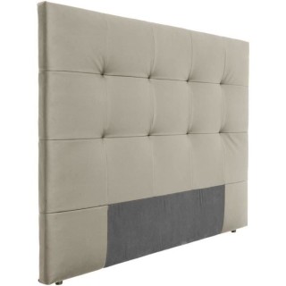 Tete de lit HERA - Simili Taupe - Pour couchage 140 et 160 - 165 x 120