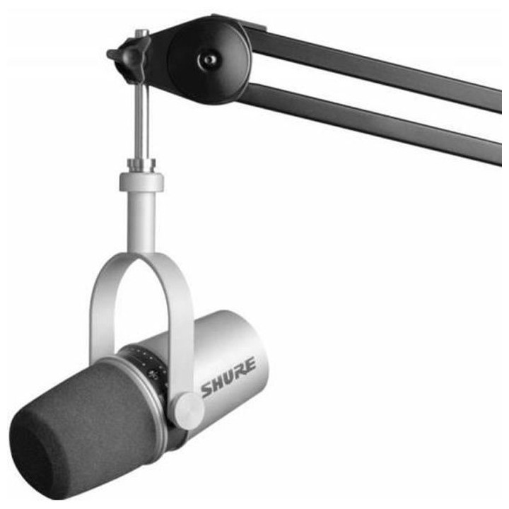 SHURE MV7-S - Streaming - Microphone pour podcast USB/XLR avec applica