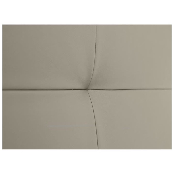 Tete de lit HERA - Simili Taupe - Pour couchage 140 et 160 - 165 x 120