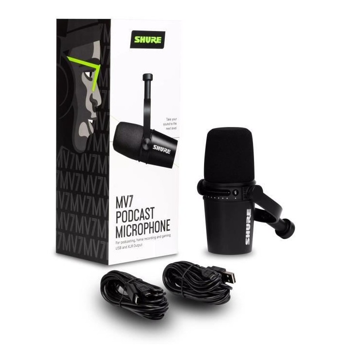 SHURE MV5-B-DIG - Streaming - Microphone numérique a condensateur pou