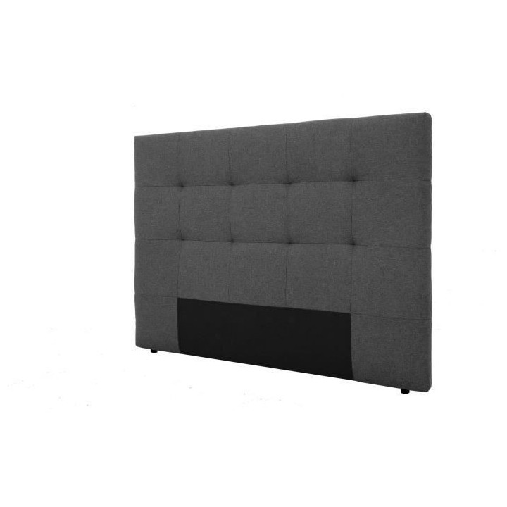 Tete de lit HERA - Gris Anthracite - Pour couchage 140 et 160 - 165 x