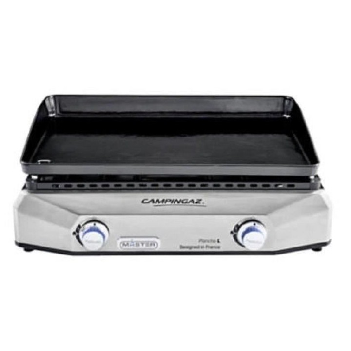 Plancha a gaz a poser CAMPINGAZ - Master L inox - 2 brûleurs - Plaque