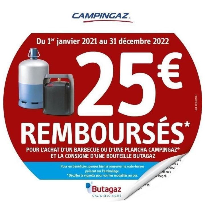 Plancha a gaz a poser CAMPINGAZ - Blue Fame L - 2 brûleurs - Plaque e