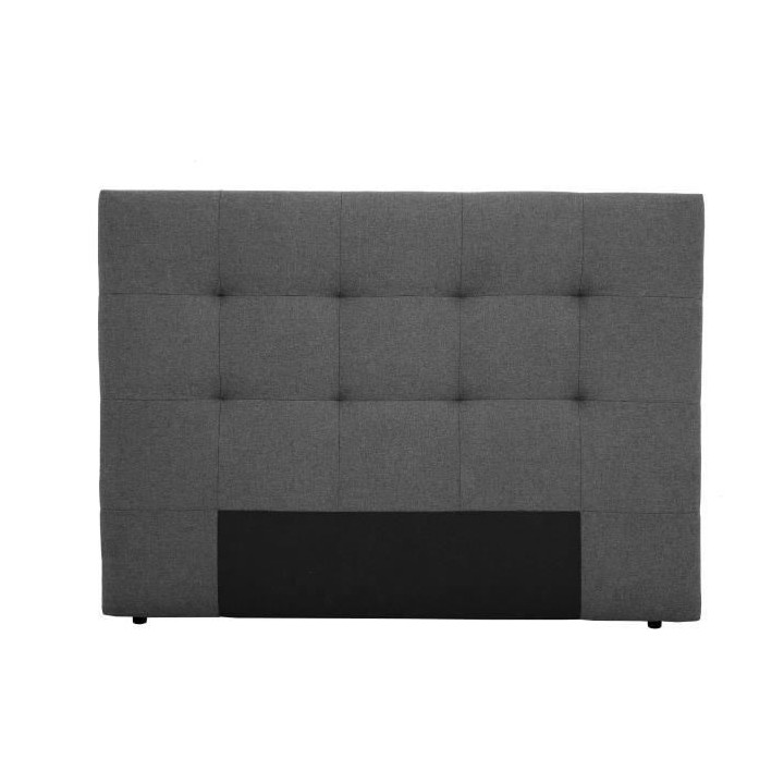Tete de lit HERA - Gris Anthracite - Pour couchage 140 et 160 - 165 x