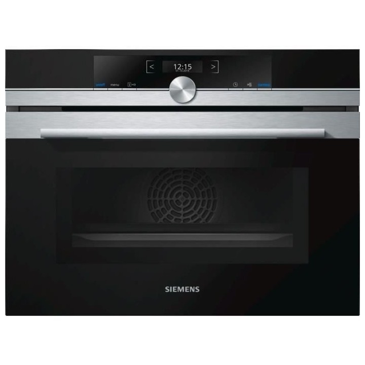 SIEMENS CM633GBS1 - Four encastrable fonction micro ondes - 45 L - 6 m