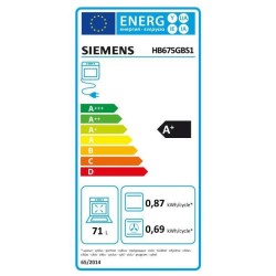 Four multifonction pyrolyse SIEMENS HB675GBS1 Inox 71L - 59.5x54.8x59.4 cm