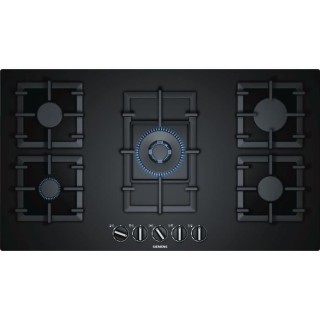 SIEMENS EP9A6QB90 TABLE GAZ - 90CM - 4F+WOK - FLAMESL - VERRE NOIR
