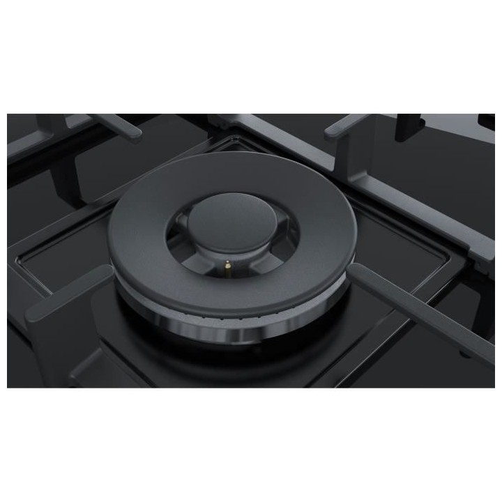 SIEMENS EP9A6QB90 TABLE GAZ - 90CM - 4F+WOK - FLAMESL - VERRE NOIR