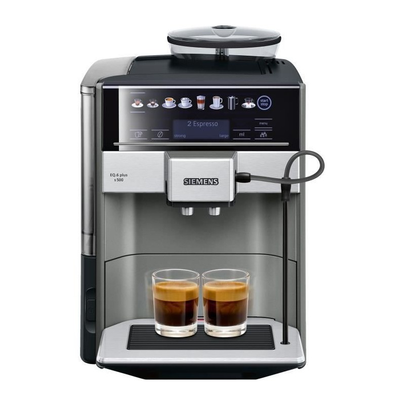 SIEMENS TE655203RW Machine a café expresso entierement automatique EQ6 plus S500 - Anthracite