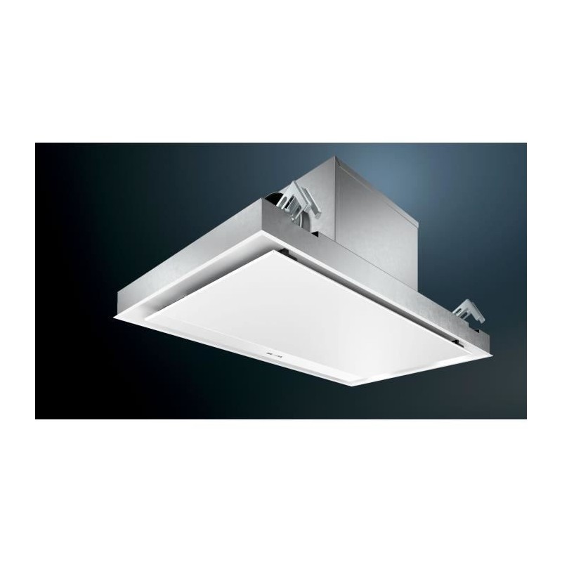 SIEMENS LR97CAQ20 Hotte de plafond évacuation et recyclage - 458,6 m3/h - 56dB - 5 vitesses - Largeur 90cm - Blanc