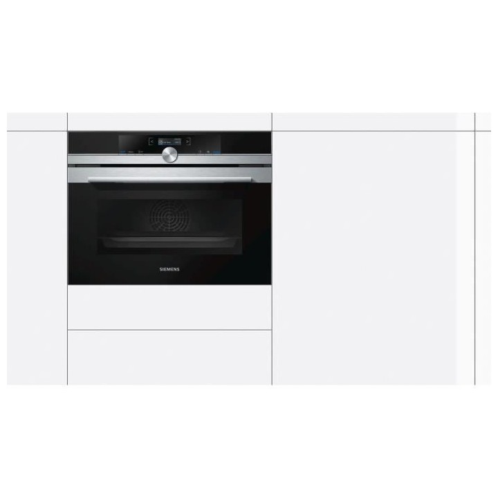 SIEMENS CB675GBS3 FOUR COMPACT - PYROLYSE - 47L - A+ - INOX