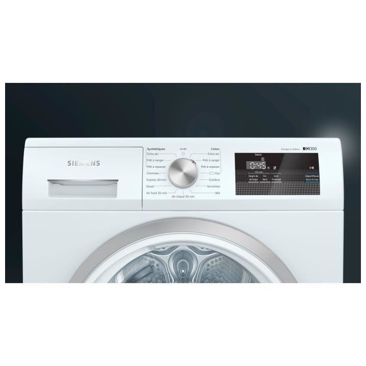 Seche-linge pompe a chaleur SIEMENS WT45H000FF iQ300- 8 kg - Moteur in
