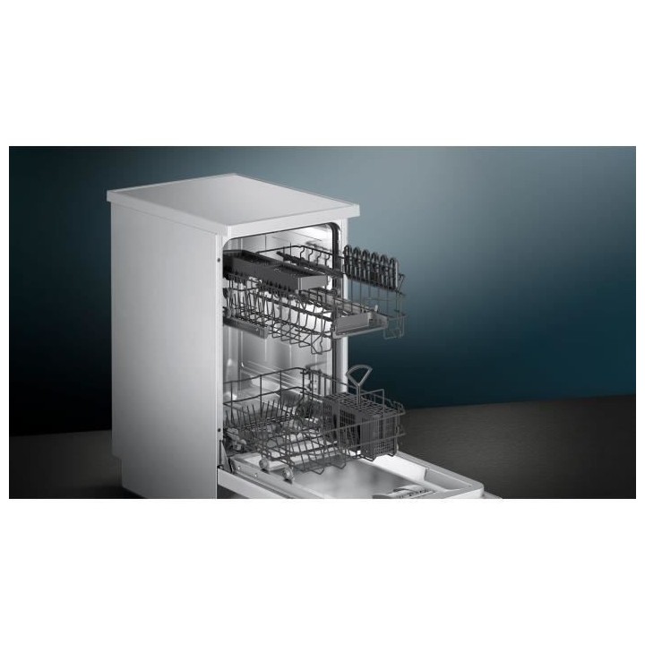Lave-vaisselle pose libre SIEMENS SR23HW48KE iQ300 - 9 couverts - Indu