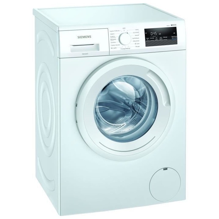 Lave-linge hublot SIEMENS WM12N118FF iQ300 - 8 kg - Induction - 1200 t