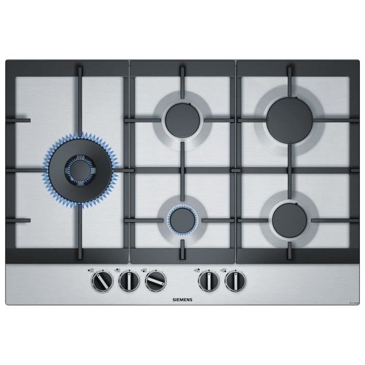 SIEMENS EC7A5SB90 Plaque de cuisson gaz - 5 foyers - 12500W max - L75