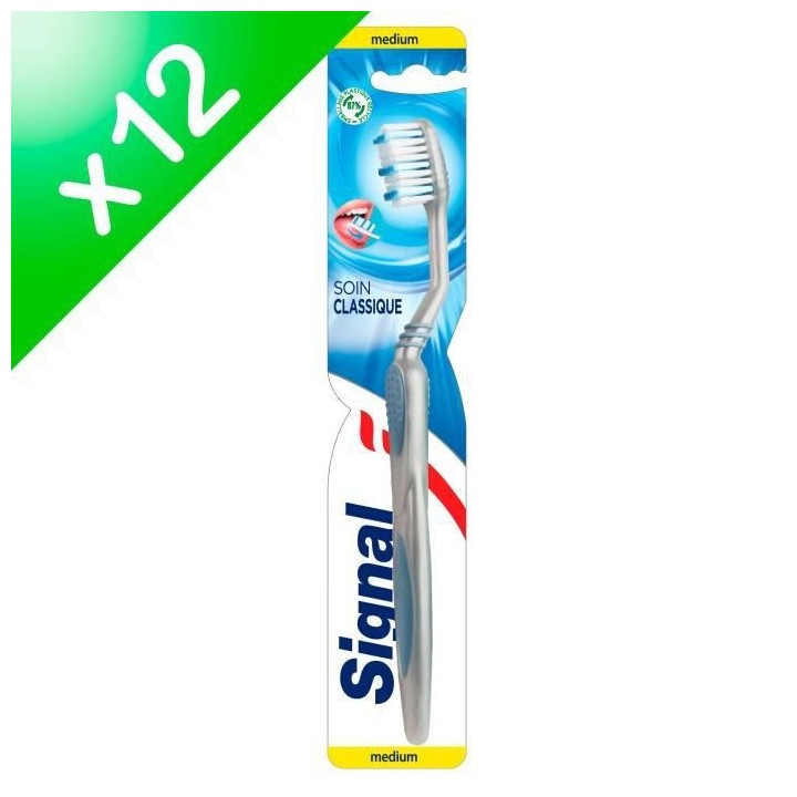 LOT DE 12, Signal Brosse a dents Soin Classique , Nettoyage efficace,