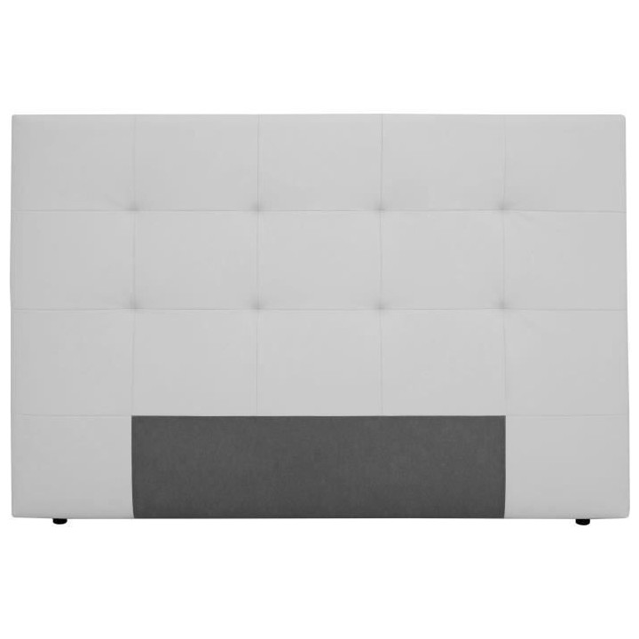Tete de lit HERA - Simili Blanc - Pour couchage 140 / 160 ou 180 - 185