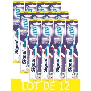 LOT DE 12, Signal Brosse a dents Integral 8 Soin Complet,100% recyclab