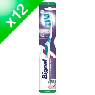 LOT DE 12, Signal Brosse a dents Integral 8 Soin Complet, 100% recycla