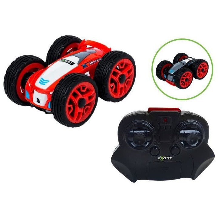 EXOST - Mini Voiture télécommandée rouge - 360 Mini Flip - 10cm