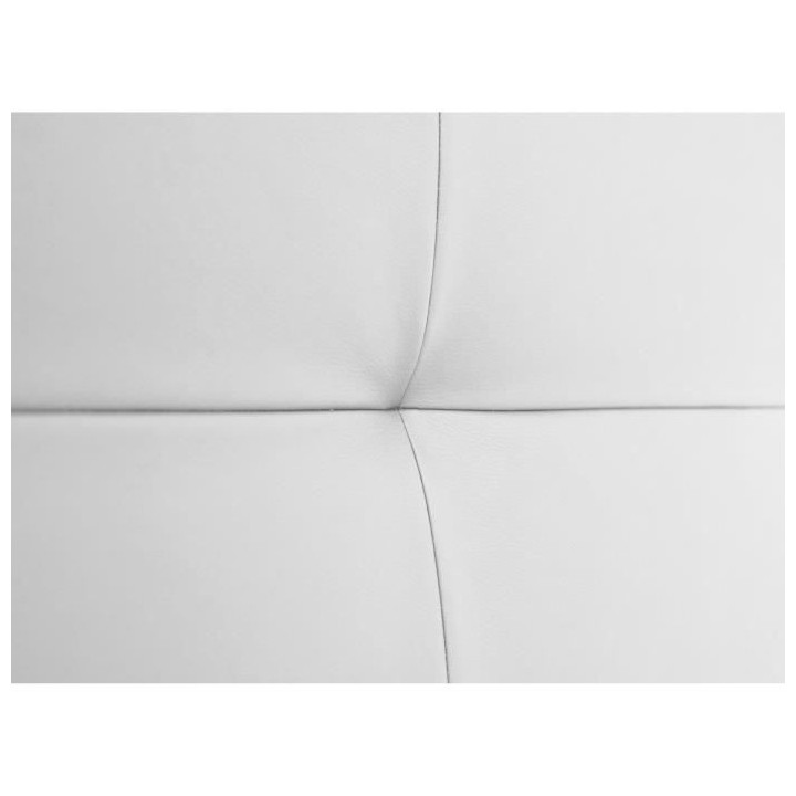 Tete de lit HERA - Simili Blanc - Pour couchage 140 / 160 ou 180 - 185