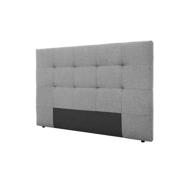 Tete de lit HERA - Tissu Gris Souris - Pour couchage 140 / 160 ou 180