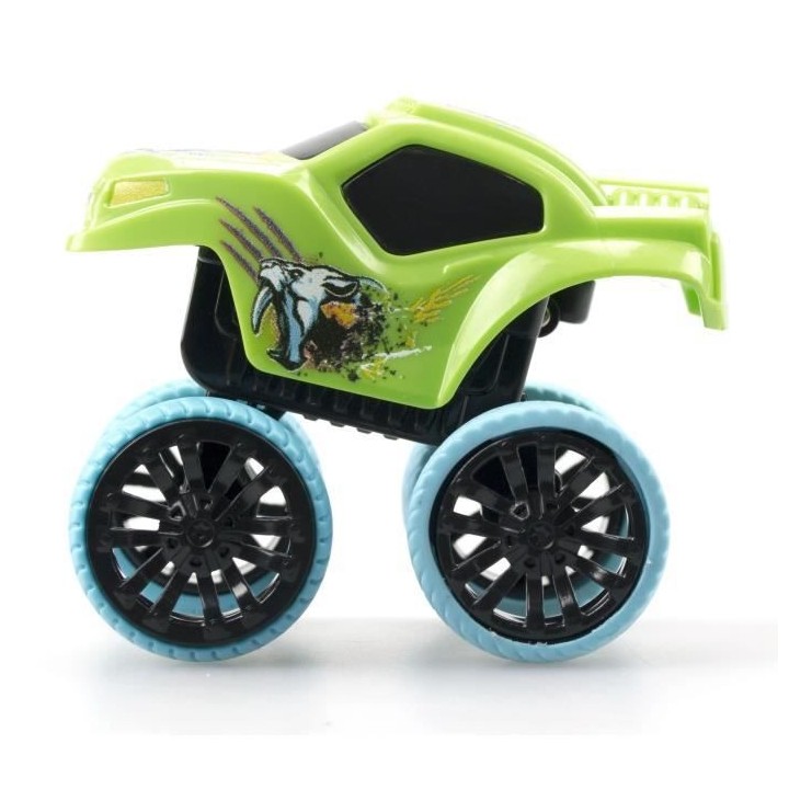 Pack Booster Duo : 2 petites voitures a friction, 1 booster + accessoi