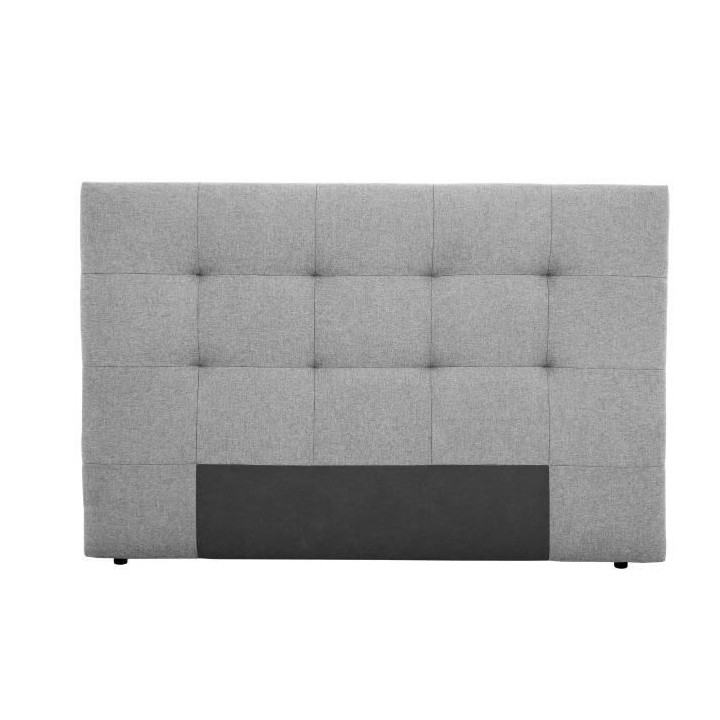 Tete de lit HERA - Tissu Gris Souris - Pour couchage 140 / 160 ou 180
