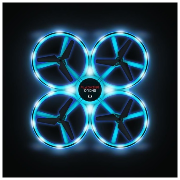FLASHING DRONE - Mini drone avec LED - FLYBOTIC - Télécommande class