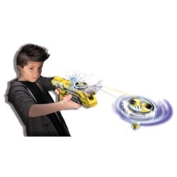 SPINNER MAD - 1 pistolet Blaster lanceur de toupies + 1 Toupie de combat -disponible en 4 couleurs aléatoires