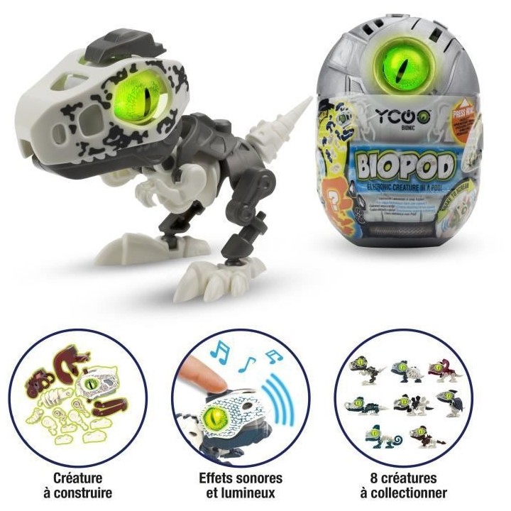 YCOO - Robot Dinosaure BIOPOD a construire - 8 modeles a collectionner