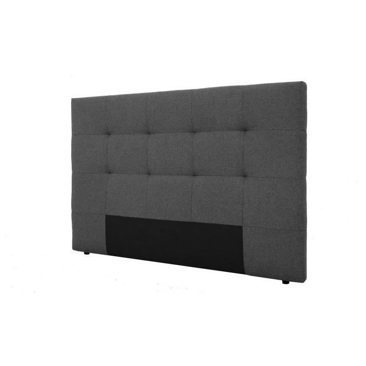 Tete de lit HERA - Tissu Gris Anthracite - Pour couchage 140/160 ou 18