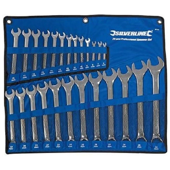 Trousse de 25 clés mixtes Haute Qualité 6 - 32 mm