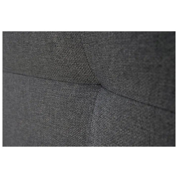 Tete de lit HERA - Tissu Gris Anthracite - Pour couchage 140/160 ou 18