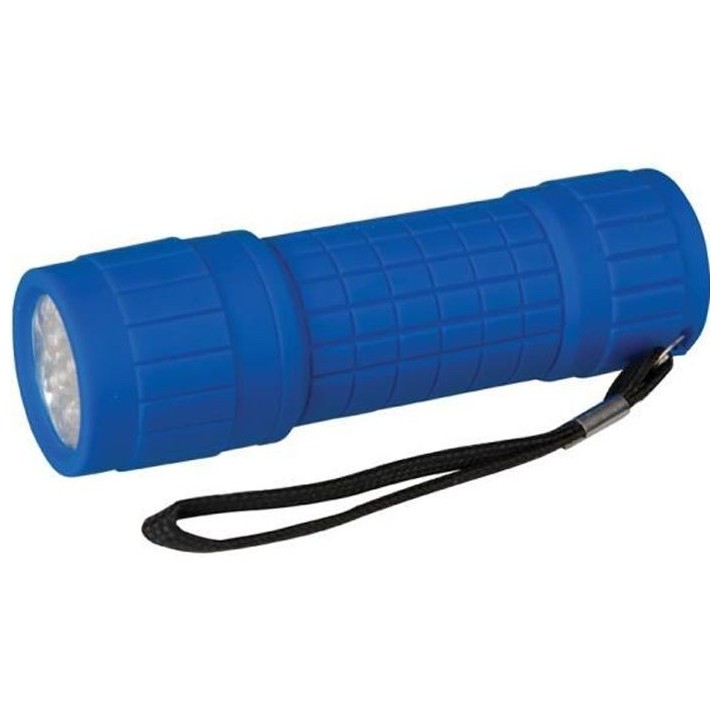 SILVERLINE Lampe Torche LED ergonomique Longueur 100 mm 9 LED