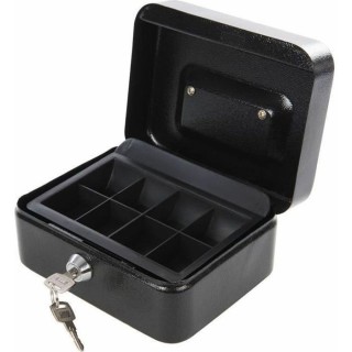 Petite caisse métallique a serrure 165 x 128 x 80 mm