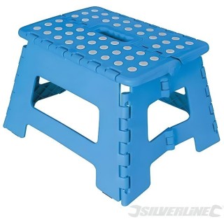 SILVERLINE Marchepied pliant - Dimensions ouvert : 355 x 285 x 225 mm
