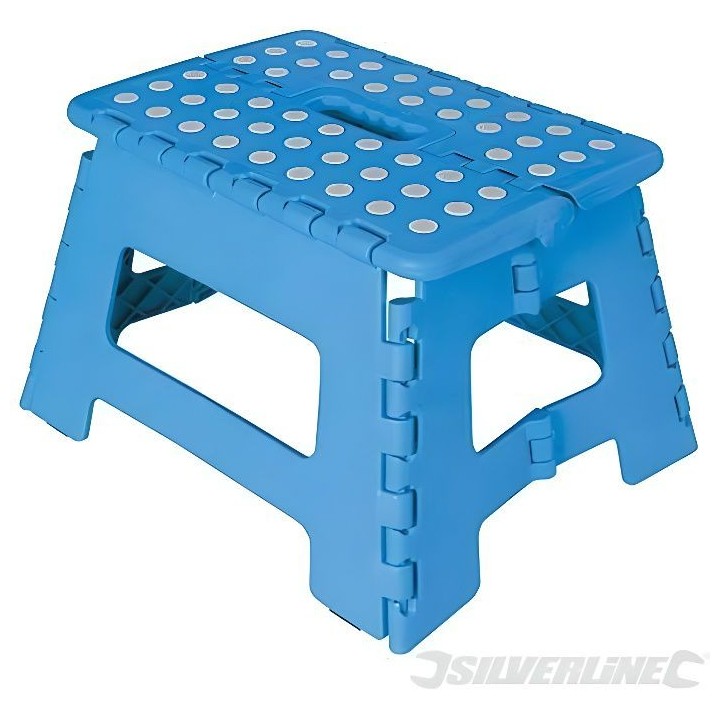 SILVERLINE Marchepied pliant - Dimensions ouvert : 355 x 285 x 225 mm