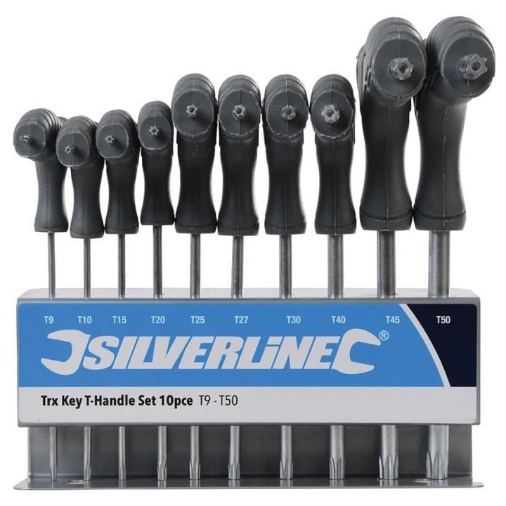 SILVERLINE Clés Trx a poignée en T, 10 pcs