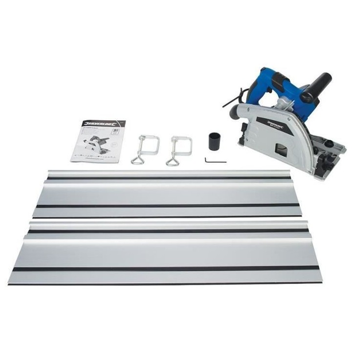 Scie circulaire plongeante avec rail de guidage 1 200 W