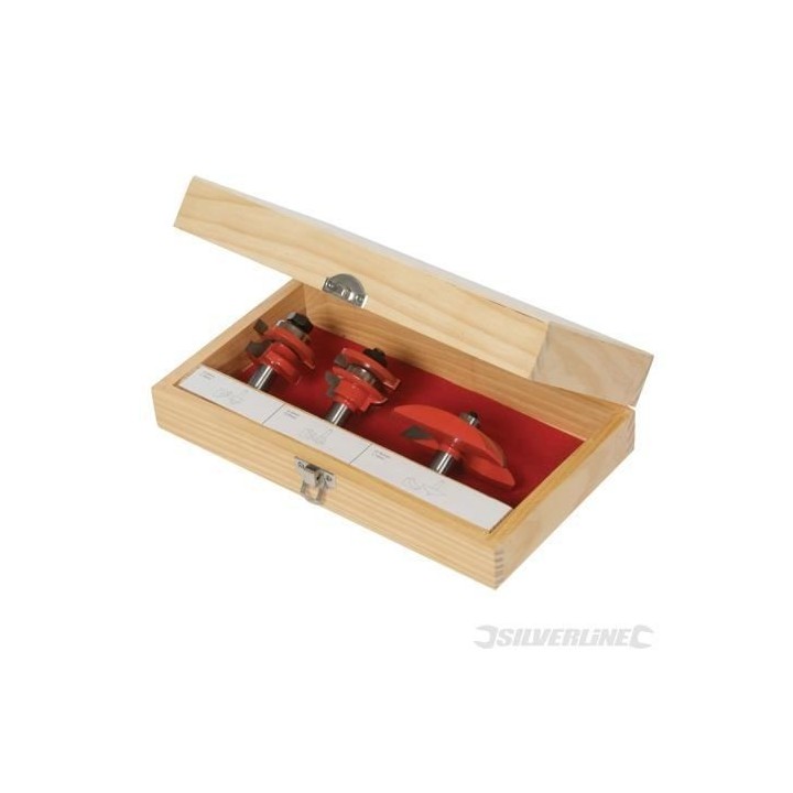 SILVERLINE Coffret fraises TCT - 3 fraises - Panneaux 1 / 2