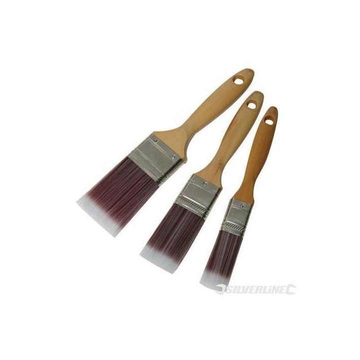 Lot de 3 pinceaux synthétiques