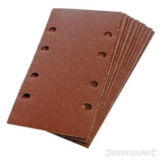 10 feuilles abrasives 1/3 auto-agrippantes perforées