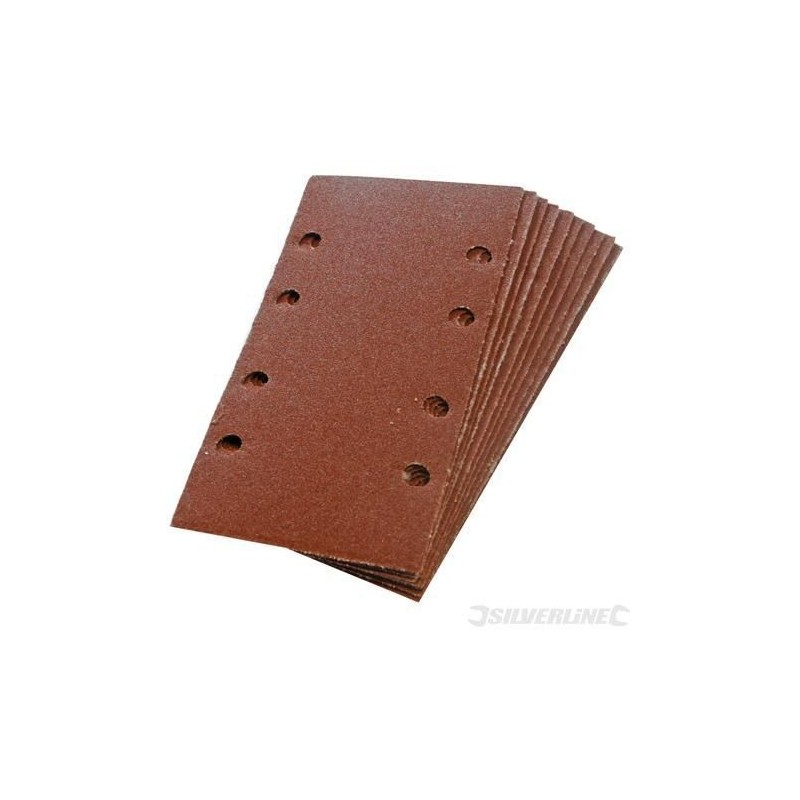 10 feuilles abrasives 1/3 auto-agrippantes perforées