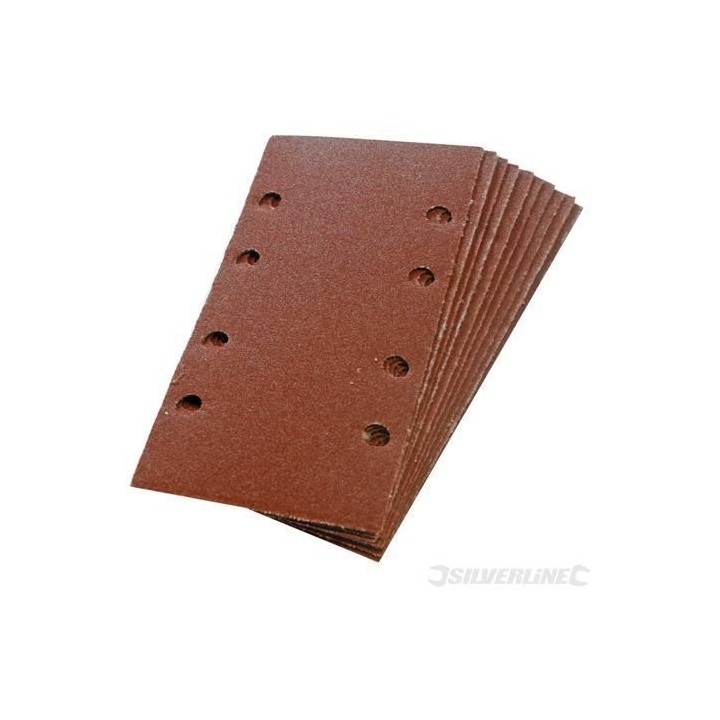 10 feuilles abrasives 1/3 auto-agrippantes perforées