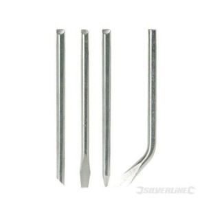 SILVERLINE Jeu de pannes de fer a souder - 4 pieces - Compatible avec