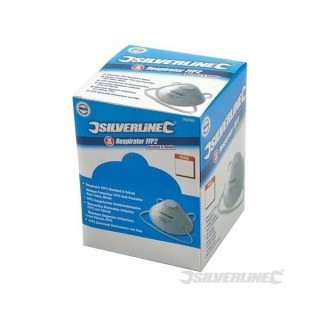 SILVERLINE Boîte présentoir de 10 masques respiratoires moulés a va