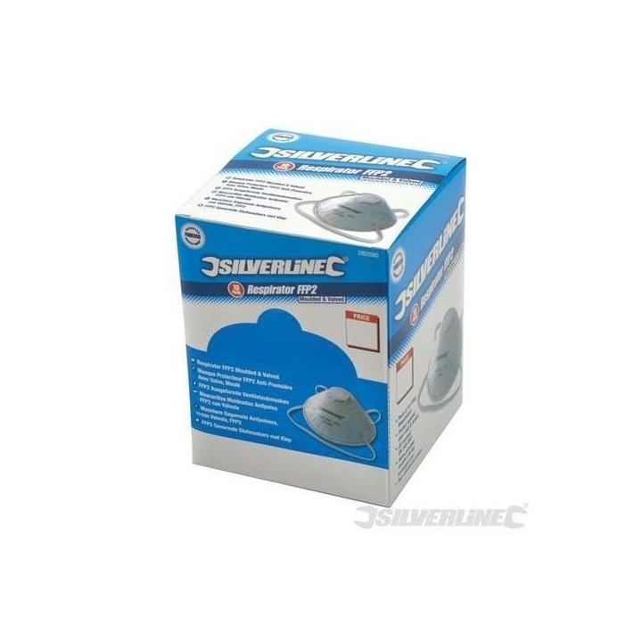 SILVERLINE Boîte présentoir de 10 masques respiratoires moulés a va